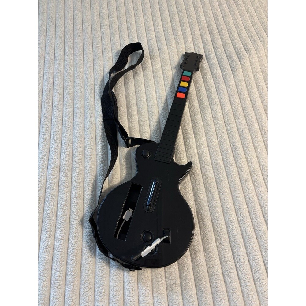 Wireless Guitar for Nintendo Wii Games Guitar Hero & Rock Band With Dongle Strap